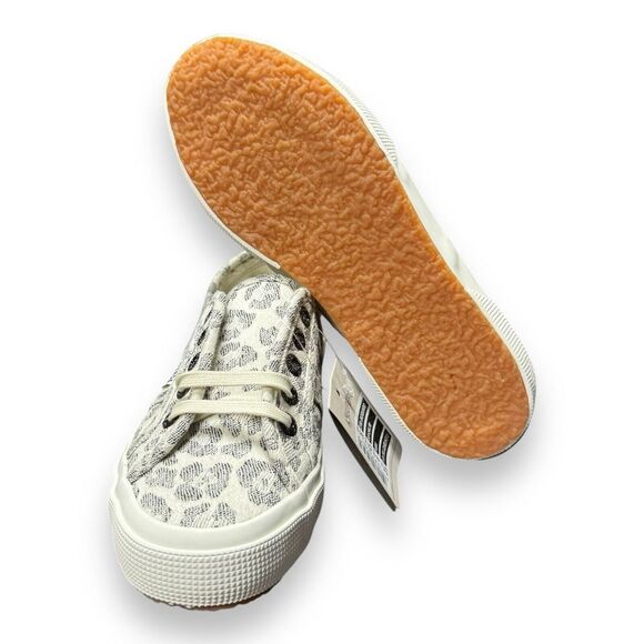 Superga 2750 Light Leopard Print Womens Canvas Trainers Sz 6 - Picture 6 of 9